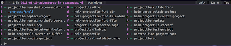 Spacemacs key binding discovery